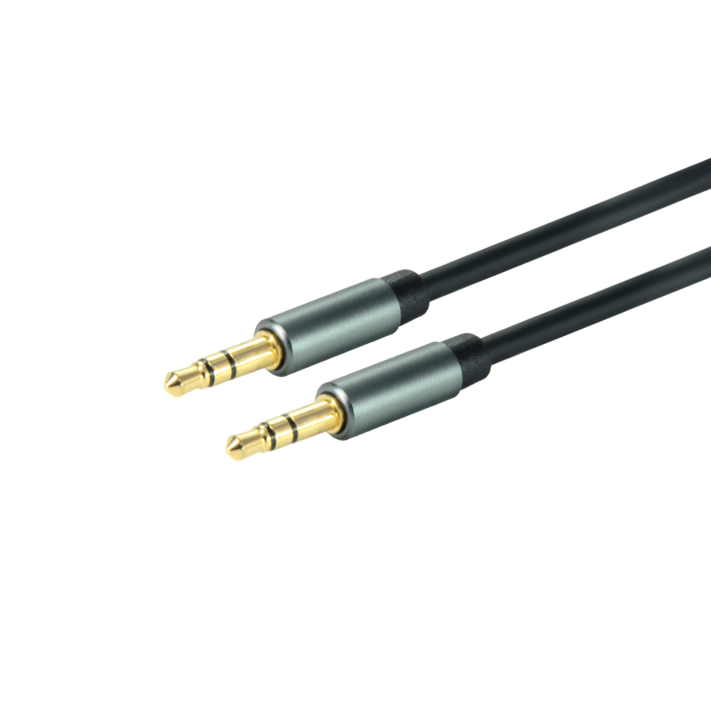 3,5 mm audio produžni kabel, muški-to-muški, pozlaćeno bakreno jezgro, ROHS, model YX35, za mobitele, prijenosna računala i zvučnike