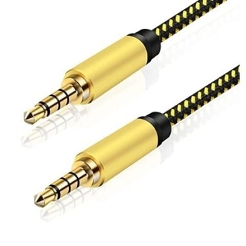 Kabel za zvuk za mobilnu prijenos uživo, za povezivanje sa zvučnom kartom, 3,5 mm linija za snimanje i pratnju, 4-žični karaoke kabel; jezgro: bakar bez oksidacije; vodiči: optičko vlakno