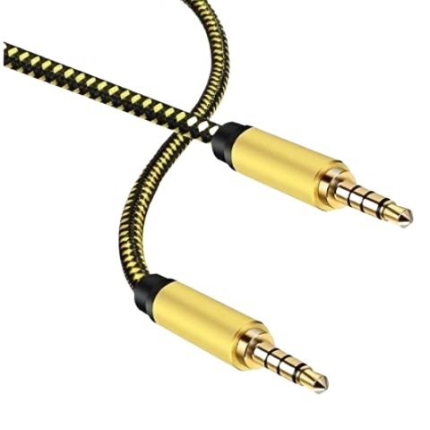 Kabel za zvuk za mobilnu prijenos uživo, za povezivanje sa zvučnom kartom, 3,5 mm linija za snimanje i pratnju, 4-žični karaoke kabel; jezgro: bakar bez oksidacije; vodiči: optičko vlakno