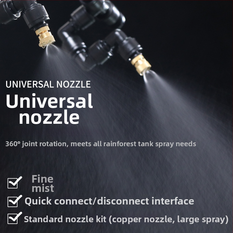 Inteligentný Wi‑Fi systém mikrorozprašovania pre terárium korytnačiek, 800–850 ml objem, ovládanie cez app, presná meďová tryska