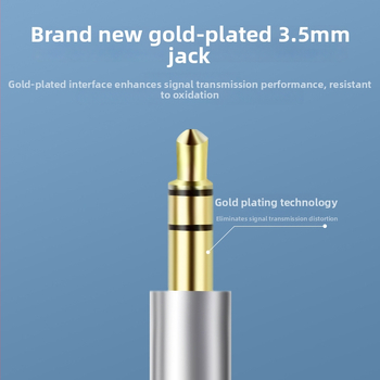 Type-C audio kabelis 3 vienā, adapters 3.5 mm uz 6.35 mm, zelta pārklājums, vara kodols, 40 g