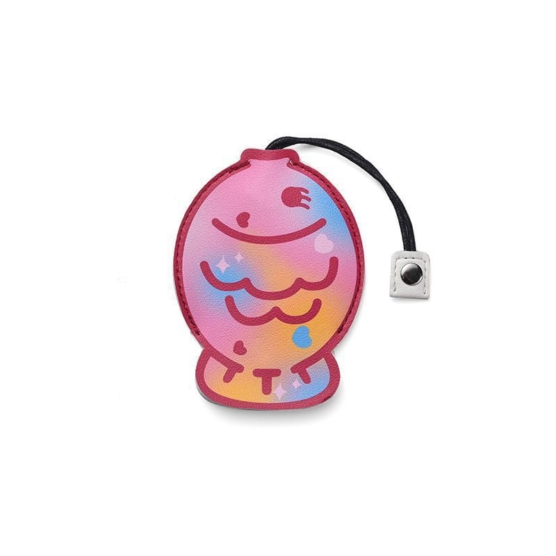 Karikaturás kulcstartó táska – nagy kapacitás, PU anyag, lopás elleni védelem, bővíthető, kihúzható dizájn