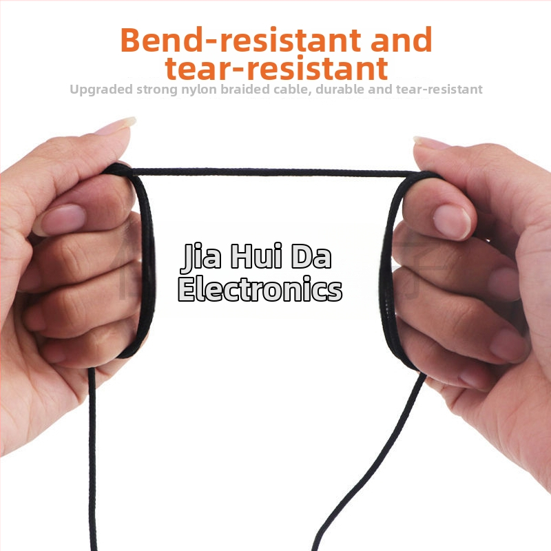 Cablu audio împletit - placat cu aur, cupru pur, conductor OFC, universal 3,5 mm, OEM