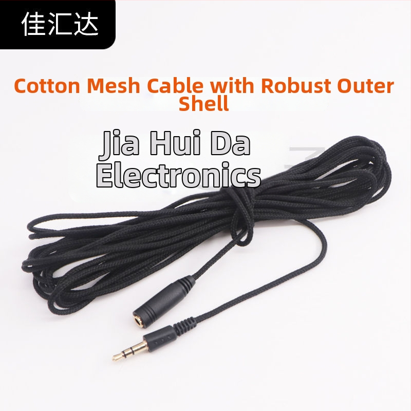 Cablu audio împletit - placat cu aur, cupru pur, conductor OFC, universal 3,5 mm, OEM