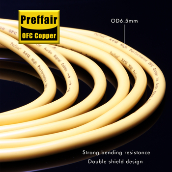Cablu de semnal RCA audiofil X412 — nucleu din cupru placat cu argint, construcție placată cu argint, cablu dual RCA