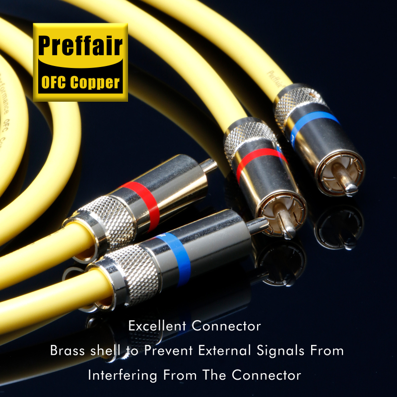 Cablu de semnal RCA audiofil X412 — nucleu din cupru placat cu argint, construcție placată cu argint, cablu dual RCA