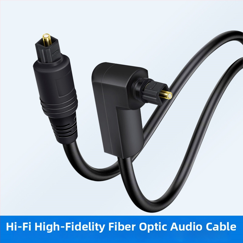 Optički audio kabel s 90° kutom, 5.1-kanalni SPDIF digitalni zvuk, 360° okretni konektor