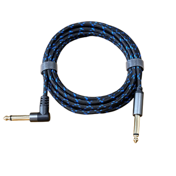 6,5 mm-es audió kábel, 2-vezetékes, férfi–férfi csatlakozó, réz mag, hegesztett, RoHS, gitárhoz, erősítőhöz, keverőhöz, digitális billentyűhöz
