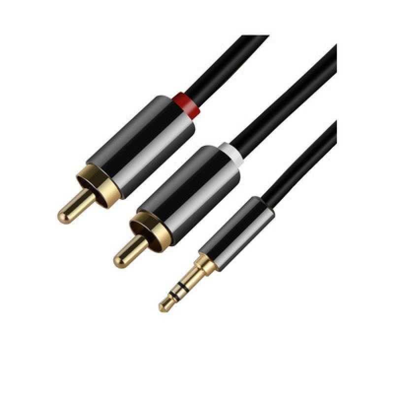 Audio kabel 3.5mm na 2RCA, jezgra od čistog bakra, OFC bakar, ROHS, model 7767