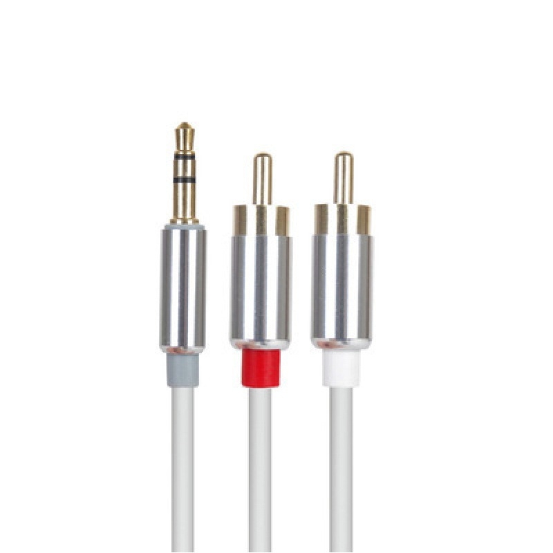 Audio kabel 3.5mm na 2RCA, jezgra od čistog bakra, OFC bakar, ROHS, model 7767