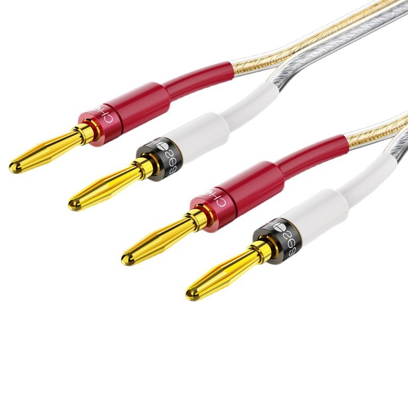 Cablu pentru difuzoare, miez din cupru placat cu aur, PVC izolație, certificat ISO 9001