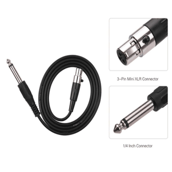 DX Kabel 3,5-XLR, Mini XLR s 3 pina na 1/4 inčni konektor, bakreni jezgr, niklani premaz