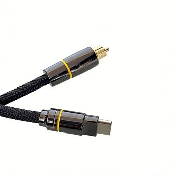 Type-C na 5.1 kanalni optički audio kabel s kvadratnim priključkom, zlatno, PET jezgra, Rohs potvrda