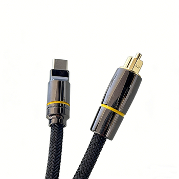 Type-C na 5.1 kanalni optički audio kabel s kvadratnim priključkom, zlatno, PET jezgra, Rohs potvrda