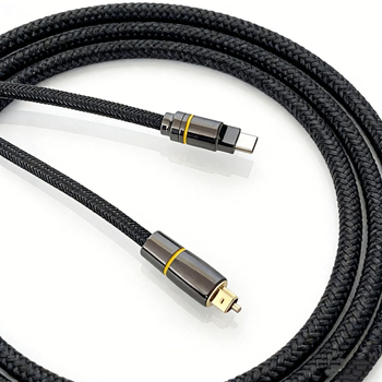 Type-C na 5.1 kanalni optički audio kabel s kvadratnim priključkom, zlatno, PET jezgra, Rohs potvrda
