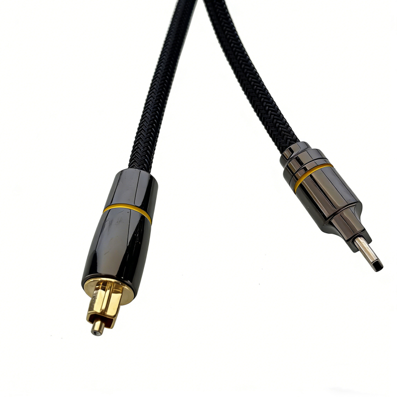 Type-C na 5.1 kanalni optički audio kabel s kvadratnim priključkom, zlatno, PET jezgra, Rohs potvrda