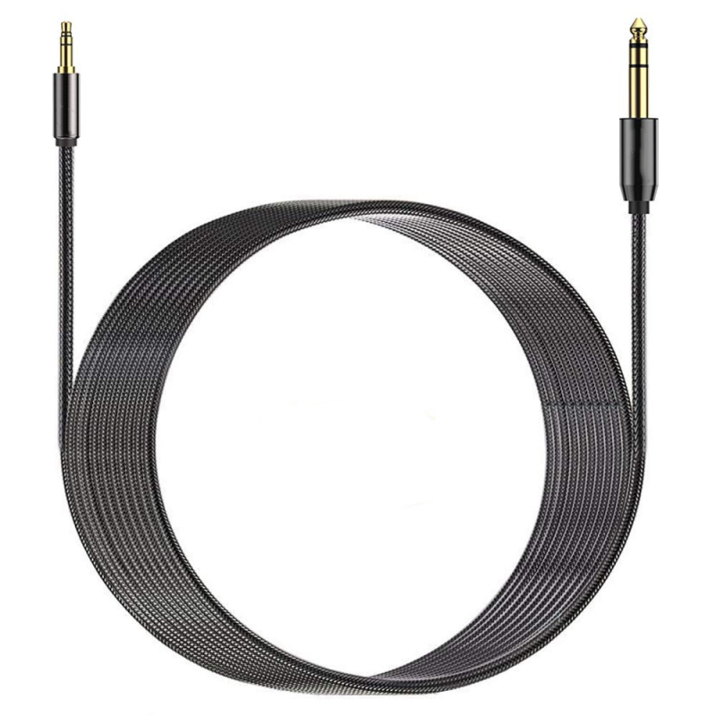 Cablu audio 3,5 mm către 6,35 mm, adaptor pentru dispozitive digitale, placat cu aur, certificat RoHS