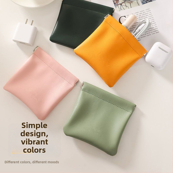 Geantă de depozitare PU – pătrată, sigilată, pentru călătorii și cosmetic