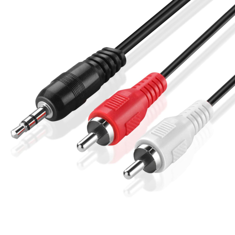 Tl-av256 AV kábel 3,5 mm stereo na 2 RCA, niklované konektory, Rohs certifikovaný