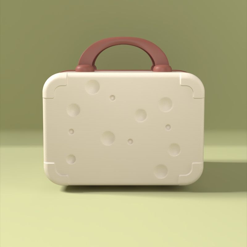 Utazótáska kozmetikai táskával és tárolóval (Anyag: poliészter; Vízálló: Igen; Nyitás: cipzár; Kerék: egyirányú kerék; Zár: lakat)