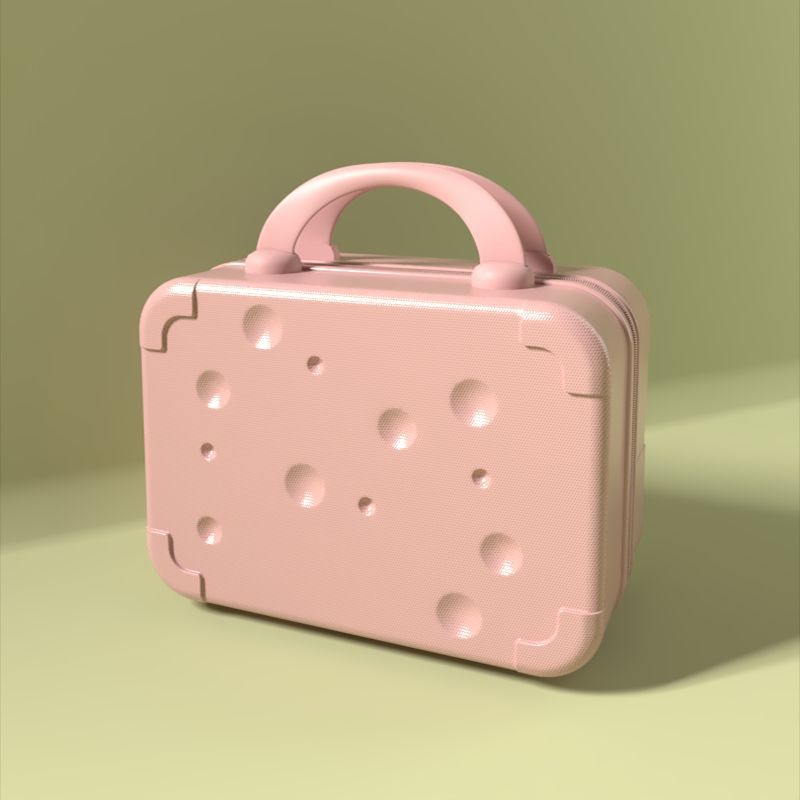 Utazótáska kozmetikai táskával és tárolóval (Anyag: poliészter; Vízálló: Igen; Nyitás: cipzár; Kerék: egyirányú kerék; Zár: lakat)