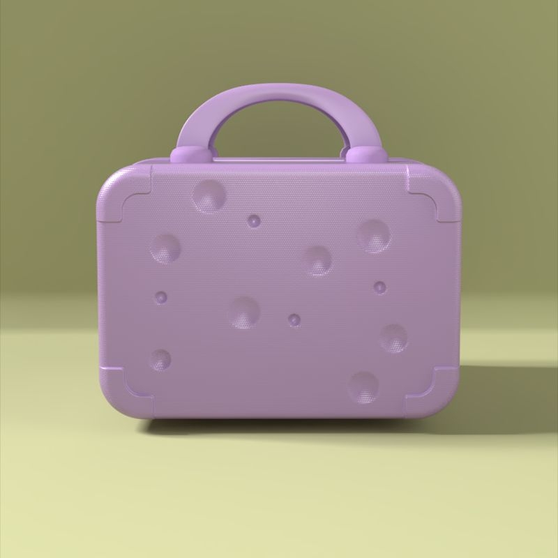 Utazótáska kozmetikai táskával és tárolóval (Anyag: poliészter; Vízálló: Igen; Nyitás: cipzár; Kerék: egyirányú kerék; Zár: lakat)