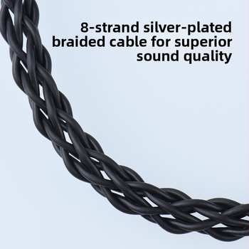 TRN TO Cablu audio Type-C la Type-C pentru dispozitive digitale, miez din cupru placat cu argint, finisaj placat cu argint