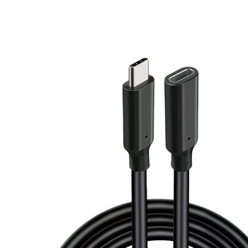 Type-C vīriešu–sieviešu paplašināšanas kabelis saules monitorēšanai, garumi 1 m/3 m/5 m/10 m, barošanas kabelis