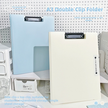 Дъска за писане със двойно здрав клип, пластмасова конструкция, модел XH-1410, марка Believe in harmony