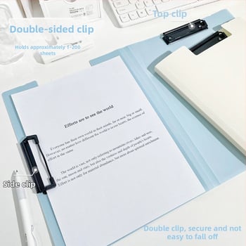 Дъска за писане със двойно здрав клип, пластмасова конструкция, модел XH-1410, марка Believe in harmony