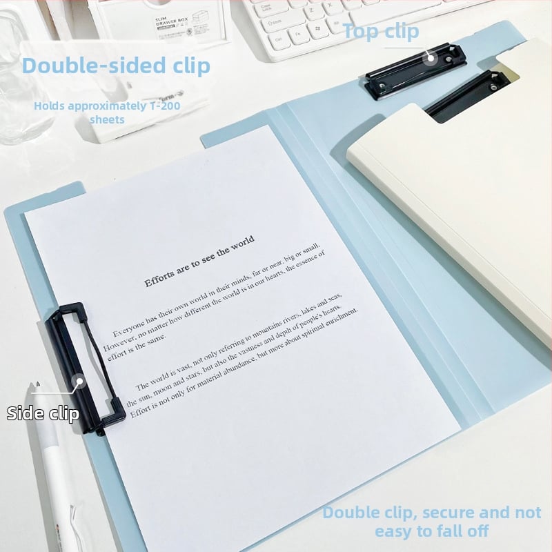 Дъска за писане със двойно здрав клип, пластмасова конструкция, модел XH-1410, марка Believe in harmony