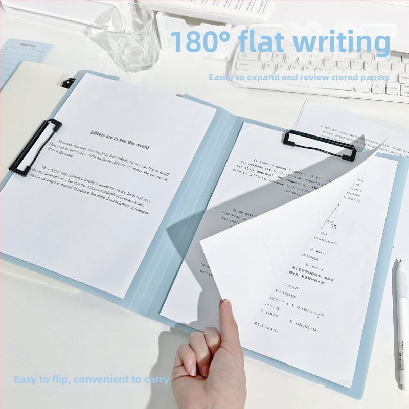 Дъска за писане със двойно здрав клип, пластмасова конструкция, модел XH-1410, марка Believe in harmony