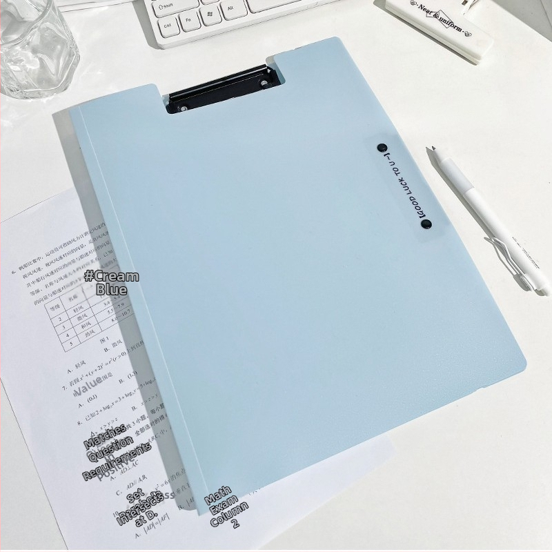 Дъска за писане със двойно здрав клип, пластмасова конструкция, модел XH-1410, марка Believe in harmony