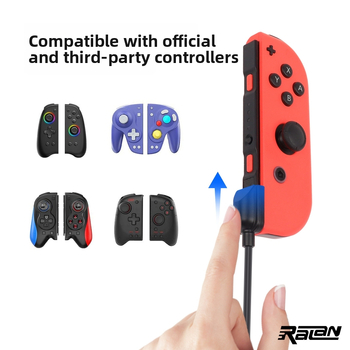 Switch Joy-Con uzlādes kabelis RLTT13, 30 cm garums, OEM, savietojams ar Joy-Con