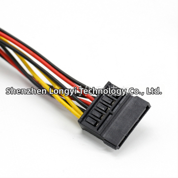 Barošanas paplašināšanas kabelis 20-pin ATX24P grafikas kartei un mātesplatei, modelis ATX100124, LYTIMES, garums 25 cm, kontaktligzdas: 4-pin, SATA-15P, 55574P