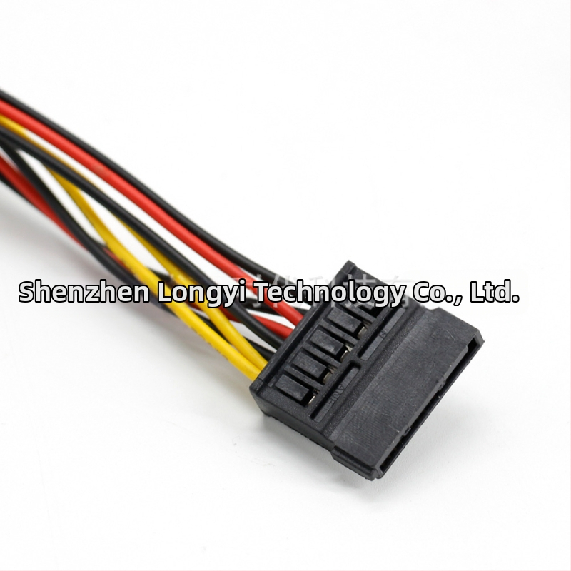 Barošanas paplašināšanas kabelis 20-pin ATX24P grafikas kartei un mātesplatei, modelis ATX100124, LYTIMES, garums 25 cm, kontaktligzdas: 4-pin, SATA-15P, 55574P