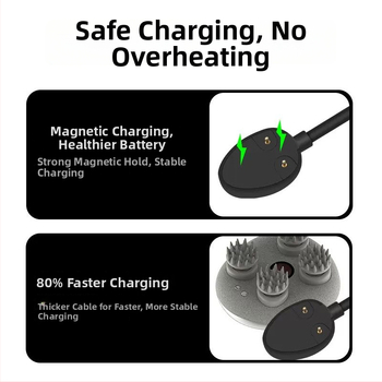 Magnētis uzlādes kabelis galvas masāžierim ScalpMini2 – Aoshengda zīmols, saderīgs ar Beixin, izgatavots pēc rasējuma