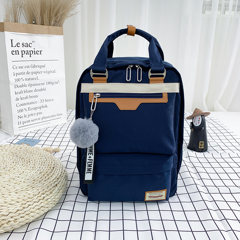 Rucsac din nylon pentru călătorii — impermeabil, rezistent la uzură, anti-furt, bretele curbate, căptușeală poliester