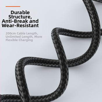 Type-C uz Lenovo kvadrātporta PD3.1 uzlādes kabelis, 2 m, 135 W, piemērots Lenovo saver sērijai, OEM