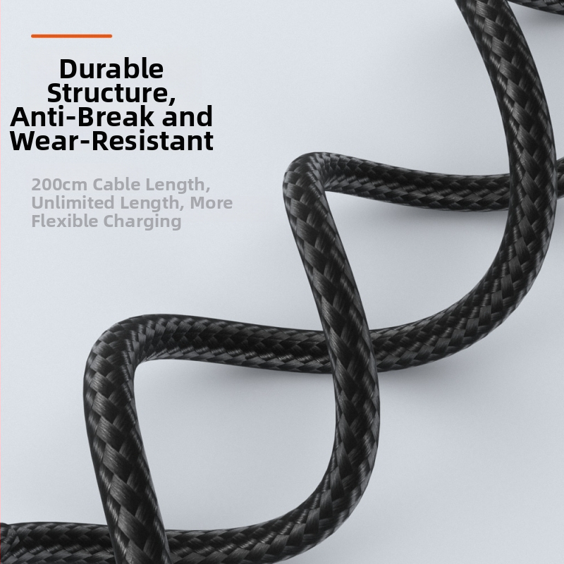 Type-C uz Lenovo kvadrātporta PD3.1 uzlādes kabelis, 2 m, 135 W, piemērots Lenovo saver sērijai, OEM