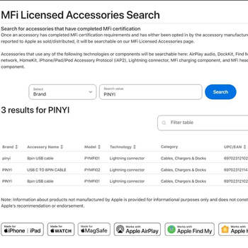 MFi πιστοποιημένο Apple Lightning καλώδιο — γρήγορη φόρτιση, μέγ. 2.4A, υλικό TPE