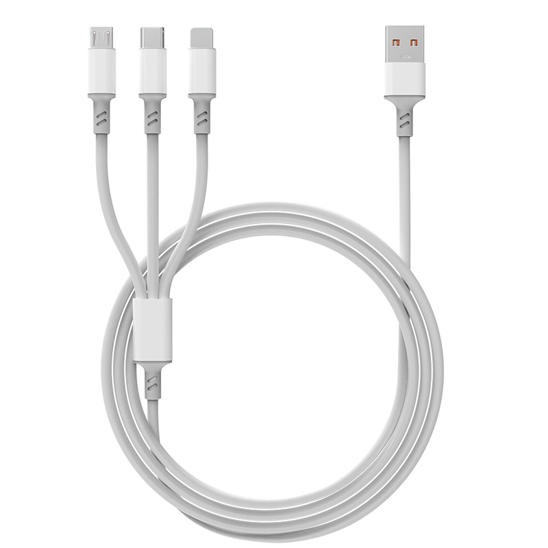 Kabel za prijenos podataka i brzo punjenje s više sučelja – 1-na-4 podjelnik, Lightning, Micro USB, Type-C, 66W, TPE