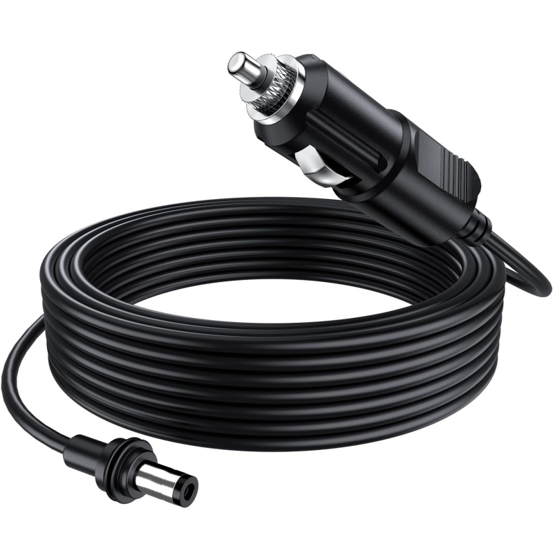 Încărcător auto cu lumină, conector DC5521, cablu 3m/5m, rezistent la apă, sursă de alimentare mini pentru exterior
