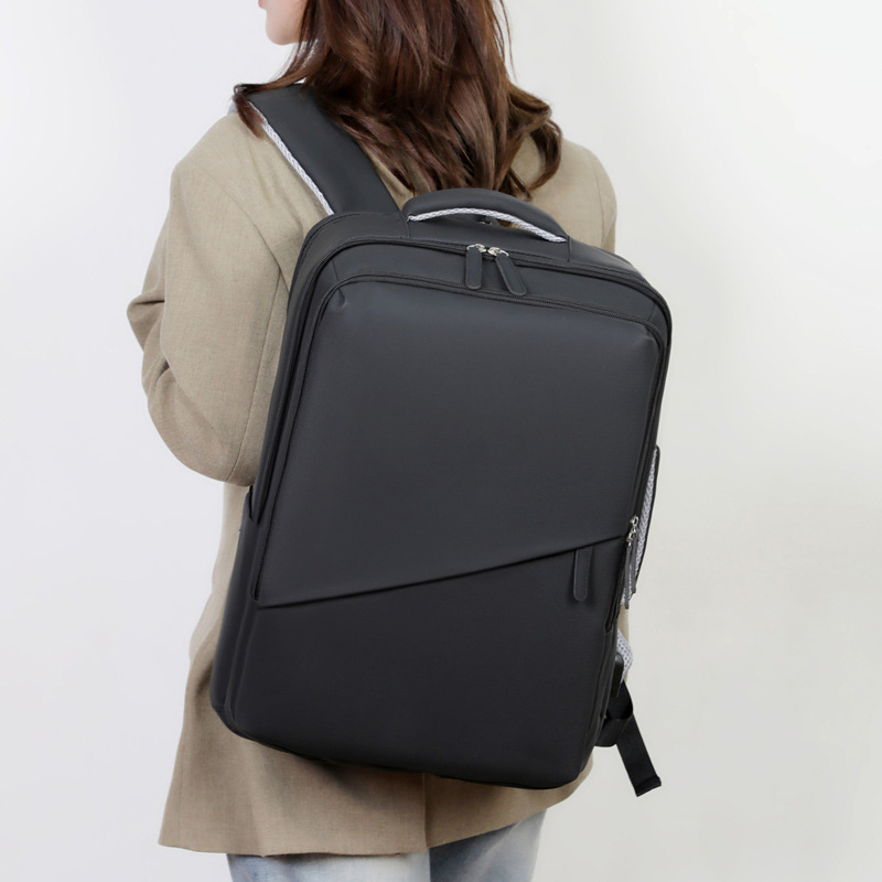 Rucsac pentru laptop de călătorie, Capacitate mare, Ușor, Rezistent la apă, Interfață USB, Țesătură Oxford