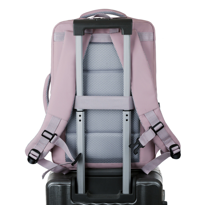 Rucsac pentru laptop de călătorie, Capacitate mare, Ușor, Rezistent la apă, Interfață USB, Țesătură Oxford