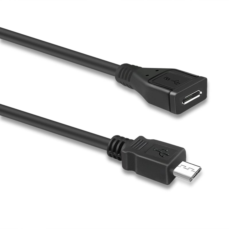 Cablu de prelungire Micro USB, 5 fire, conectare de la masculin la feminin, cu un cap, din TPE, suportă încărcare și transfer de date