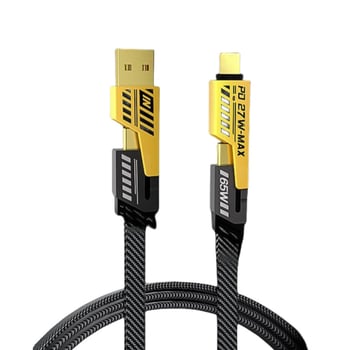 USB-C i Lightning kabel za podatkovnu i napajanje, pleteni kabel, PD brzo punjenje, duljina 1 m, dvostruki izlaz