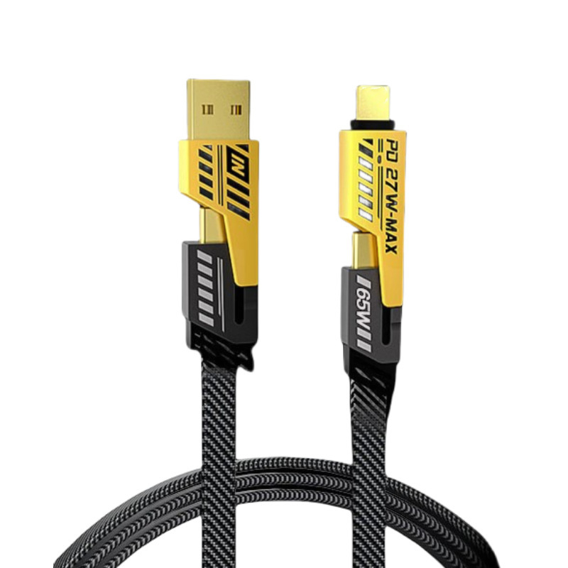 USB-C i Lightning kabel za podatkovnu i napajanje, pleteni kabel, PD brzo punjenje, duljina 1 m, dvostruki izlaz