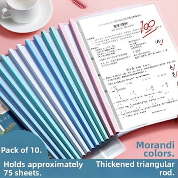 PP trojuholníková spona na rúdu pre zošity, priehľadná kancelárska spona, s tlačeným logom a prispôsobením, modely 9077/9078