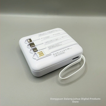 Powerbank su įmontuotu kabeliu, 6000mAh, Li-Polimerų baterija, 10W greitas įkrovimas, Modelis XT30